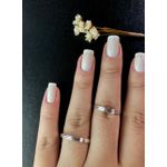 Kit Par De Alianças e Solitário De Prata