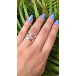 Kit Par De Alianças e Solitário De Prata