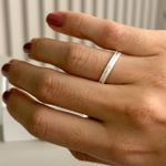 Kit Par De Alianças e Solitário De Prata