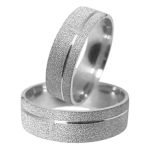 Kit Par De Alianças e Solitário De Prata