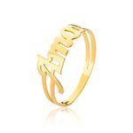 Anel Feminino Amor Em Ouro