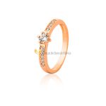 Anel Feminina Em Ouro Com Diamantes
