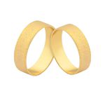 Alianças De Ouro Retas Diamantadas