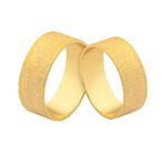 Alianças De Ouro Retas Diamantadas