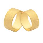 Alianças De Ouro Retas