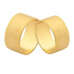 Alianças De Ouro Retas Diamantadas