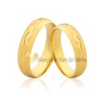 Alianças Em Ouro Diamantadas