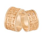 Aliança Em Ouro Personalizada