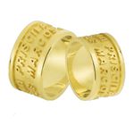 Aliança Personalizada Em Ouro