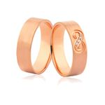 Aliança Infinito De Ouro
