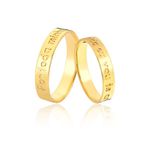 Aliança Em Ouro Personalizada