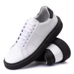 Tênis Casual Londres Branco Sola Preta