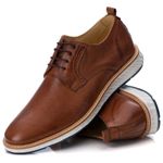 Sapato Masculino Derby Elite Castor