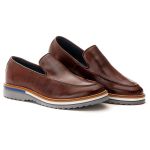 Sapato Loafer Masculino de Couro Maldivas Mouro 