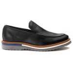 Sapato Loafer Masculino de Couro Maldivas Preto