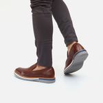 Sapato Loafer Masculino de Couro Maldivas Mouro 