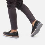 Sapato Loafer Masculino de Couro Maldivas Preto