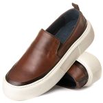 Sapato Masculino Slip On Mouro Sola Branca