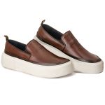 Sapato Masculino Slip On Mouro Sola Branca