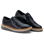 Sapato Derby Tratorado Dubay Preto