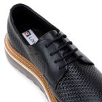 Sapato Derby Tratorado Dubay Preto Tresse