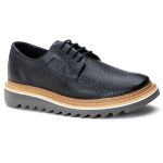 Sapato Derby Tratorado Dubay Preto Tresse
