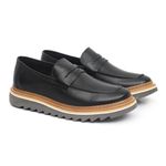 Sapato Loafer Tratorado Dubay Preto