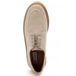 Sapato Loafer Tratorado Dubay Camurça Bege