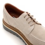 Sapato Loafer Tratorado Dubay Camurça Bege