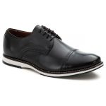 Sapato Oxford Brogue Premium em Couro Preto