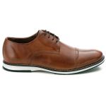 Sapato Oxford Brogue Premium em Couro Castor 