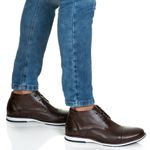 Bota Masculina Premium em Couro Café