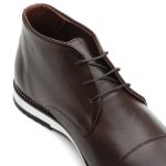 Bota Masculina Premium em Couro Café