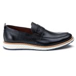 Sapato Loafer Elite em Couro Preto