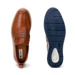 Sapato Loafer Elite em Couro Castor