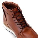 Coturno Masculino Couro Castor