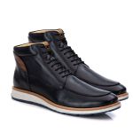 Coturno Masculino Couro Preto