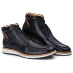 Coturno Masculino Couro Preto