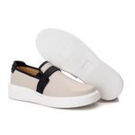 Slip On Milão Couro Off White