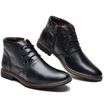 Bota Masculina Casual Couro Legítimo Preto