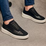 Tênis Couro Fly Preto Nobuck Preto