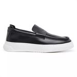 Loafer Moc Tue Couro Preto Rio 
