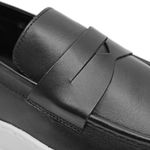 Loafer Moc Tue Couro Preto Rio 