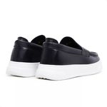 Loafer Moc Tue Couro Preto Rio 