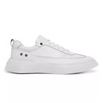 Tênis Casual Masculino Fly Couro Branco