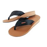 Chinelo de Compensação de altura, dismetria palmilha bege
