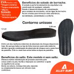 Chinelo ortopédico de borracha super macio e resistente com solado de borracha ante derrapante Alley Surf