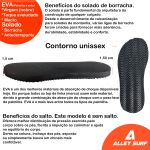 Kit camiseta básica estampada com chinelo ortopédico super macio com solado de borracha Alley Surf