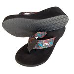 Chinelo de compensação de altura, palmilha slim tira azul mar