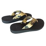 Chinelo ortopédico, unissex camuflado palmilha preto.